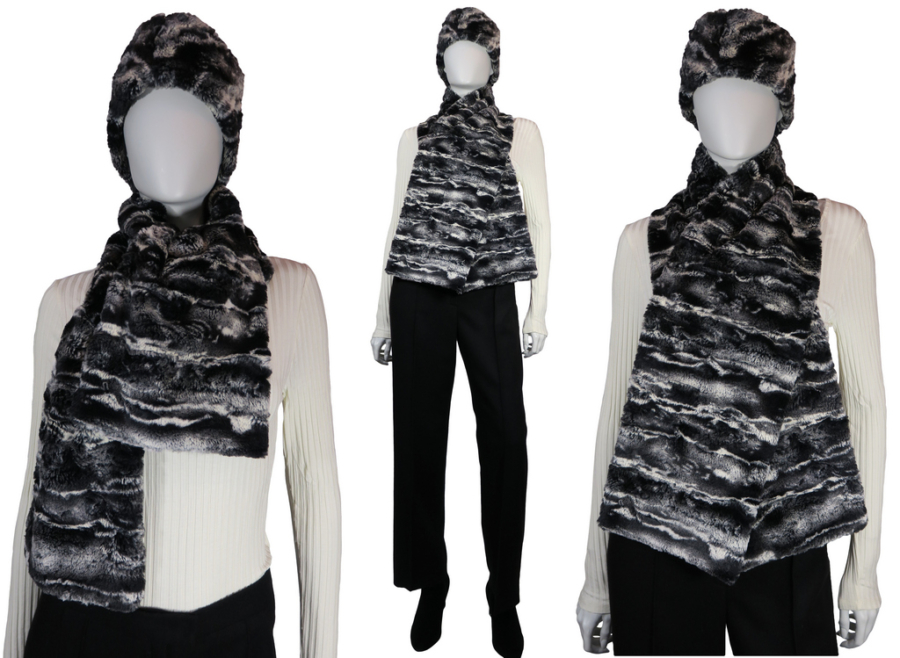 fauxfur sjaal hoofdband AvLCouture 2